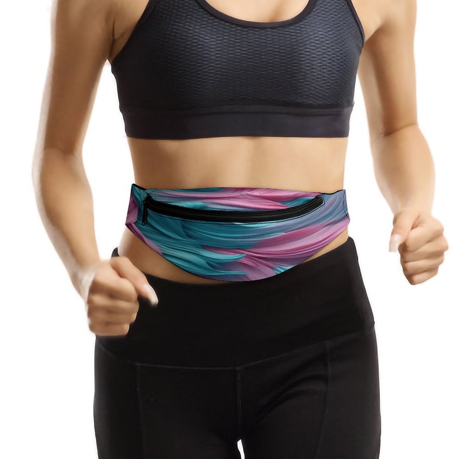 Pink Abstract Design Fanny Pack