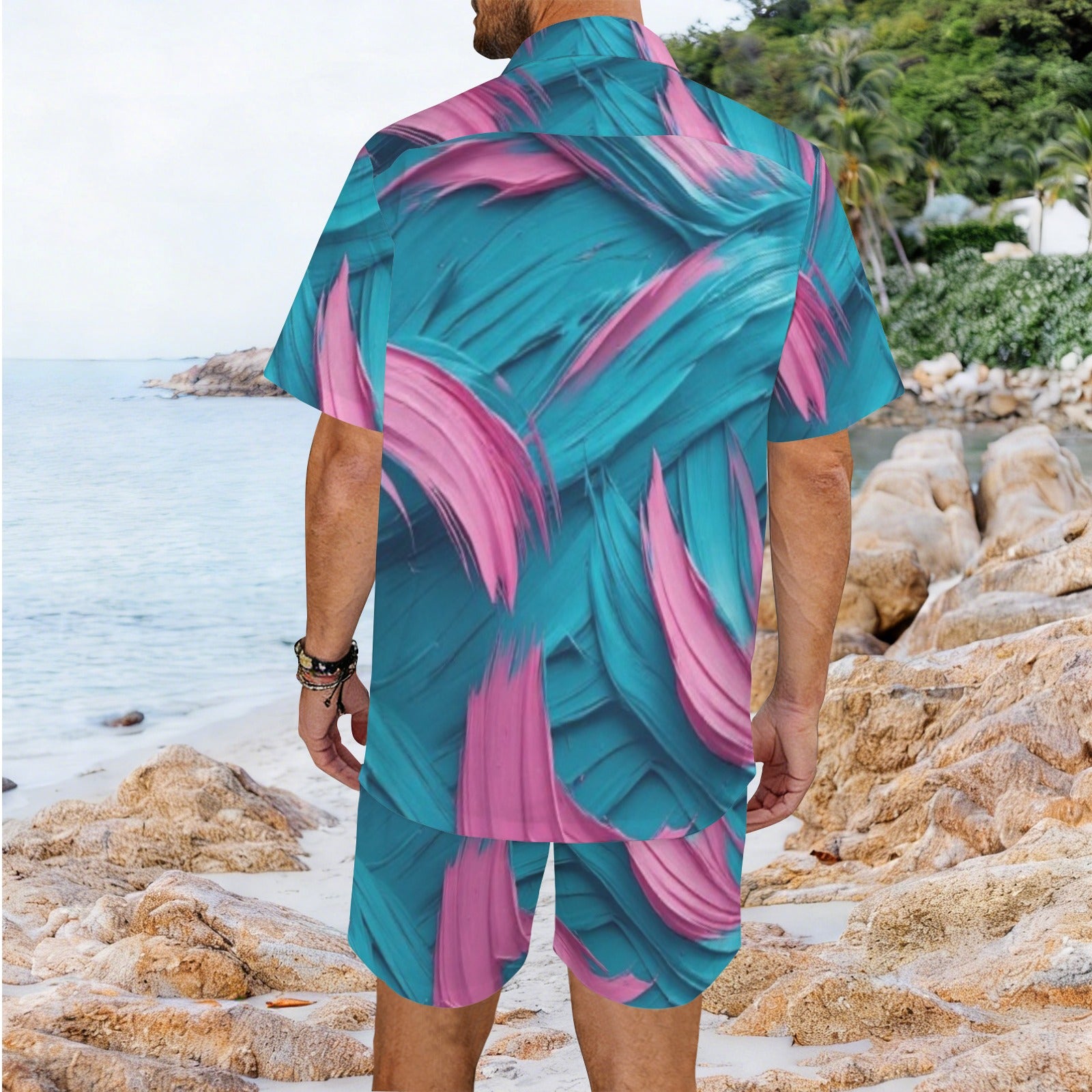 Men turq set Men's Hawaiian Shirt & Set