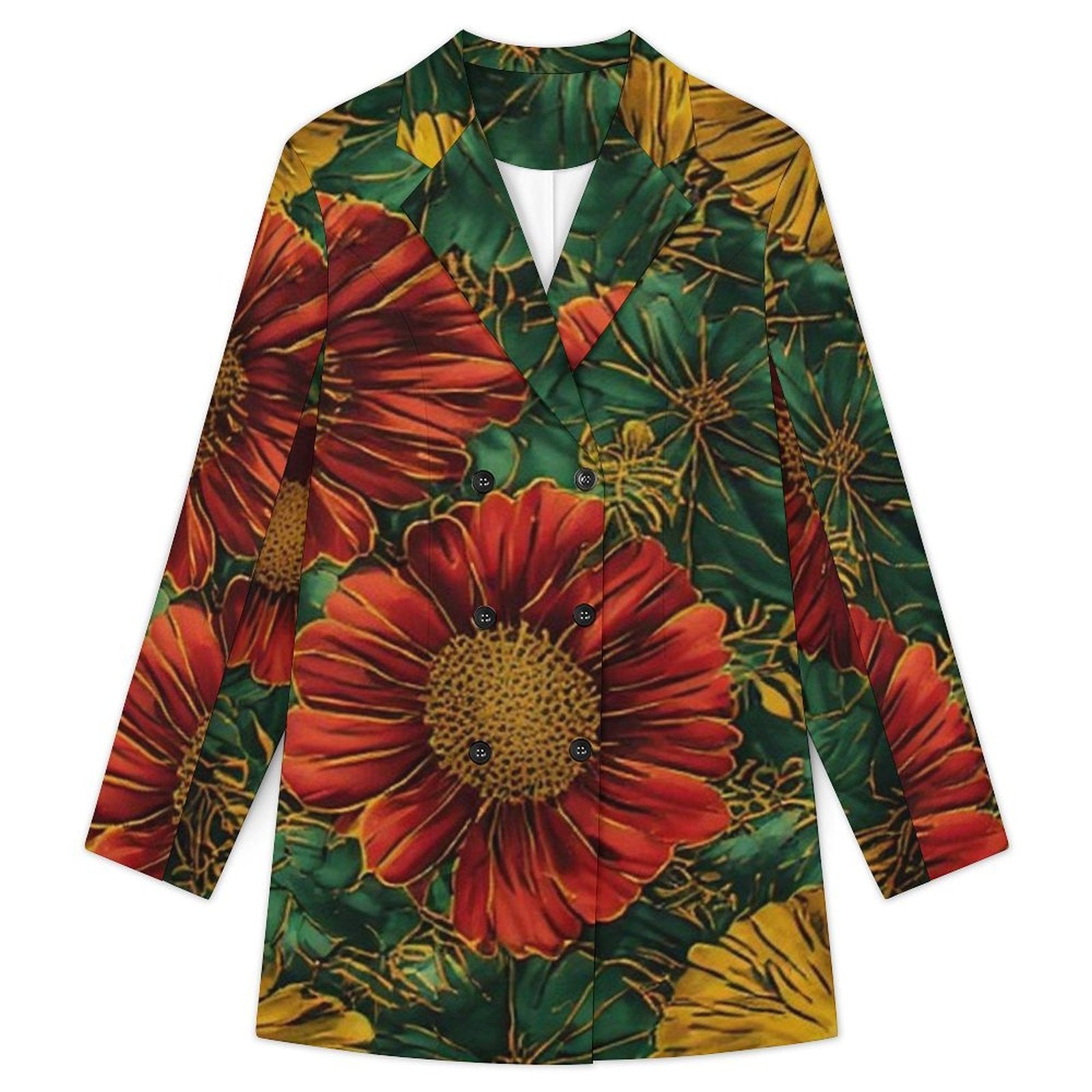 Imani | Women's Floral Double-Breasted Blazer Dress