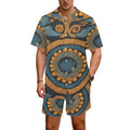 Men Kenti summer set Men's Hawaiian Shirt & Shorts Set