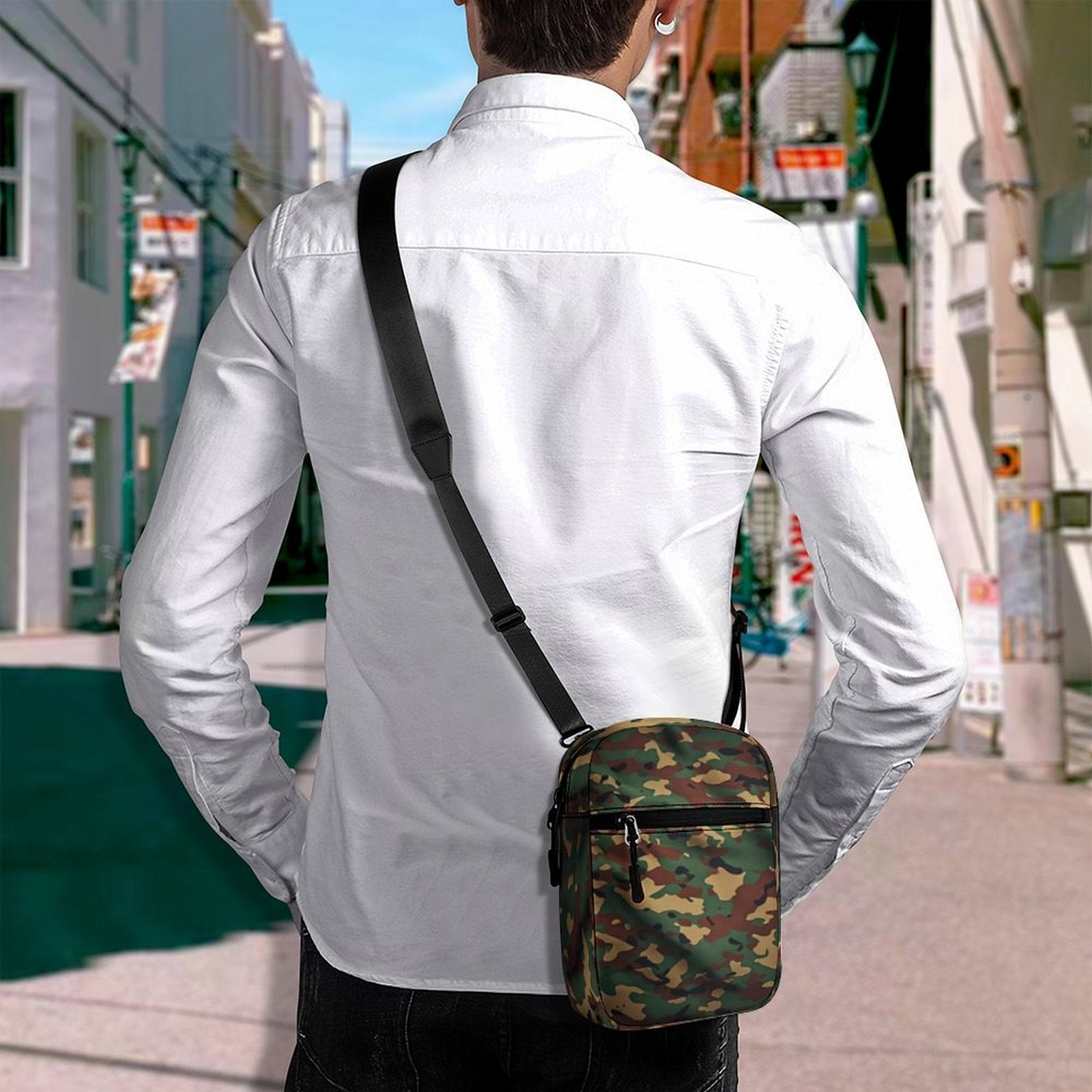 Camo Crossbody Bag | Luxury Belt Bag | Black Woman Waist Bag | Travel Festival Bag | Adjustable Fanny Pack | Everyday Hands-Free Purse