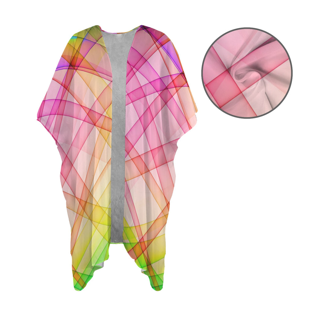 Colorful Geometric Cover up Women's Long Cover Up