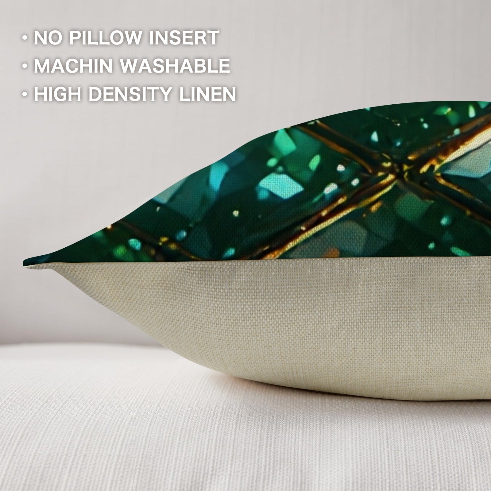 Emerald Green Throw Pillow Cover, Luxury Decorative Cushion, Jewel Tone Home Decor, Glam Sofa Accent Pillow, Elegant Gift for Her
