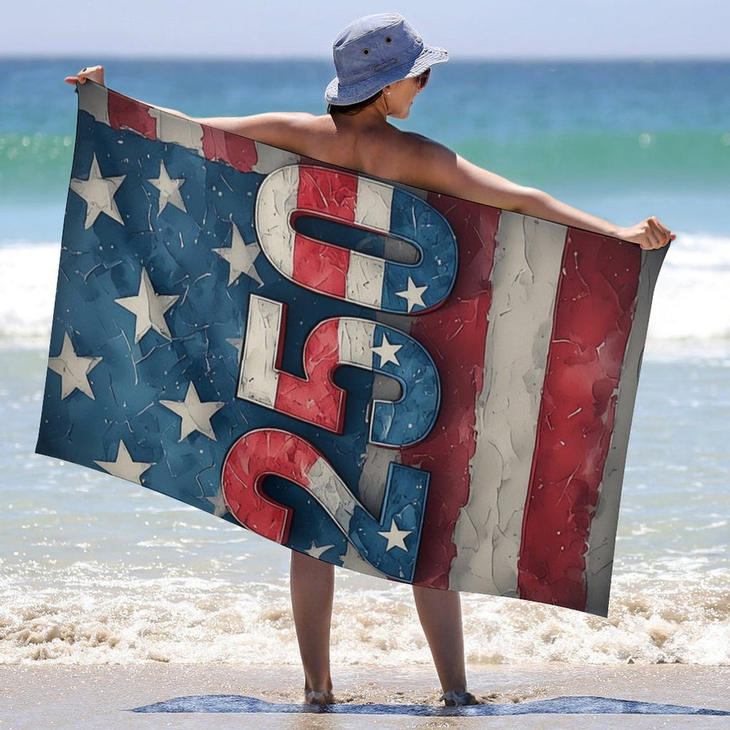 250TH USA Flag Design Beach Towel (130x80 cm)