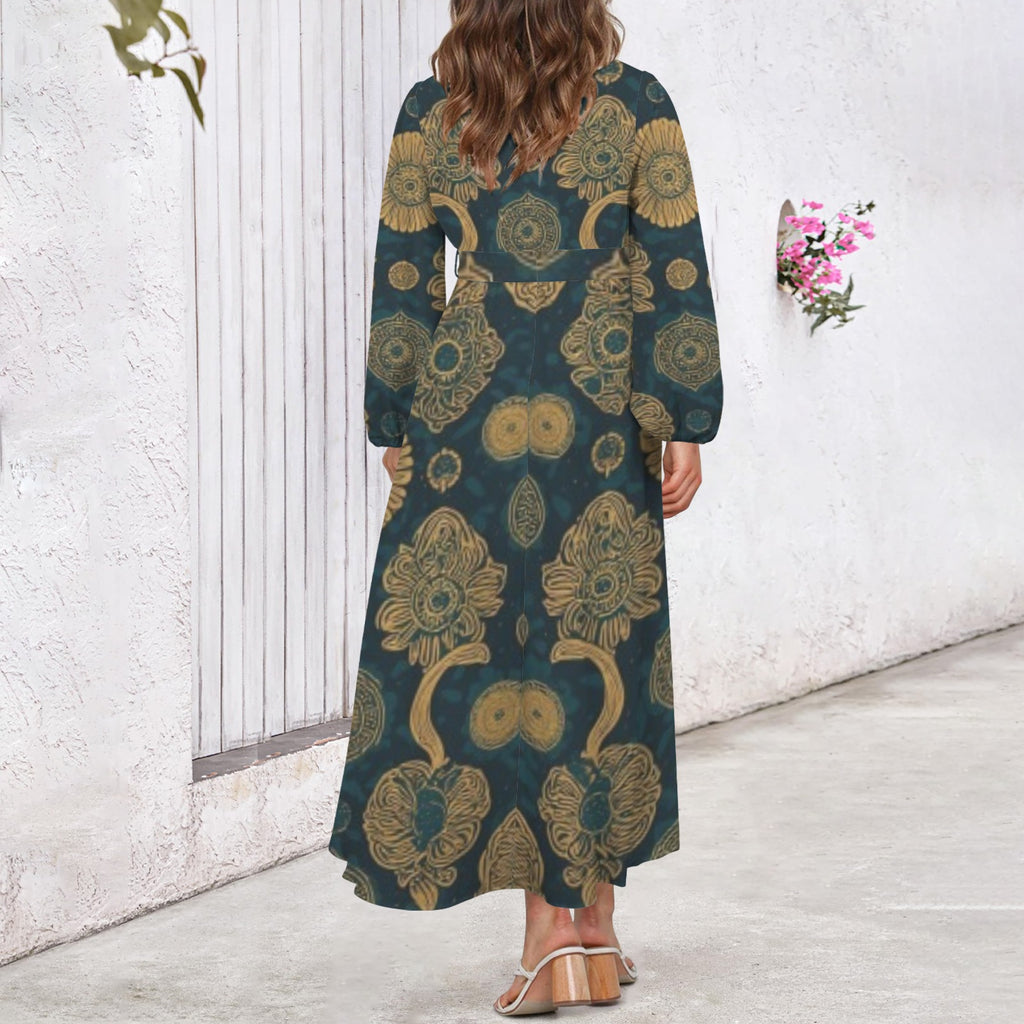 African Print Maxi Dress | Luxury Heritage Collection
