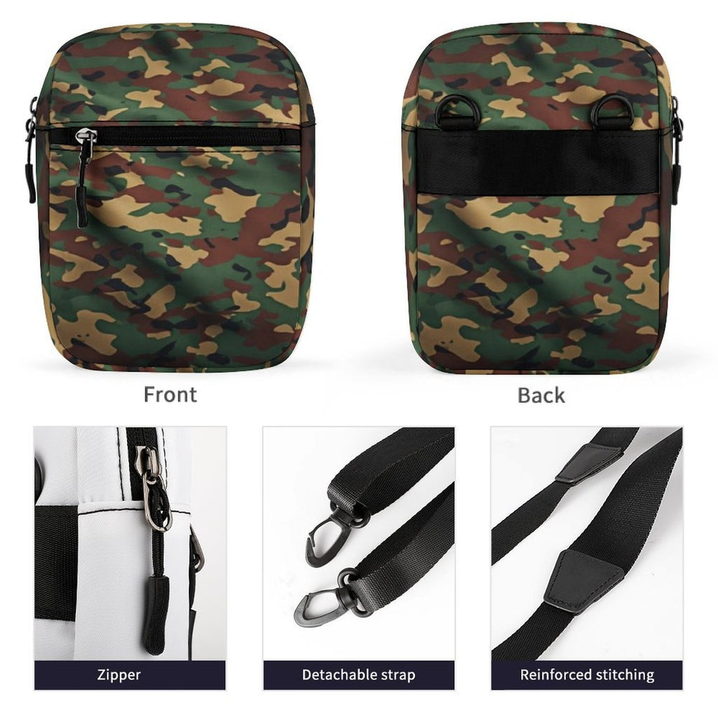 Camo Crossbody Bag | Luxury Belt Bag | Black Woman Waist Bag | Travel Festival Bag | Adjustable Fanny Pack | Everyday Hands-Free Purse
