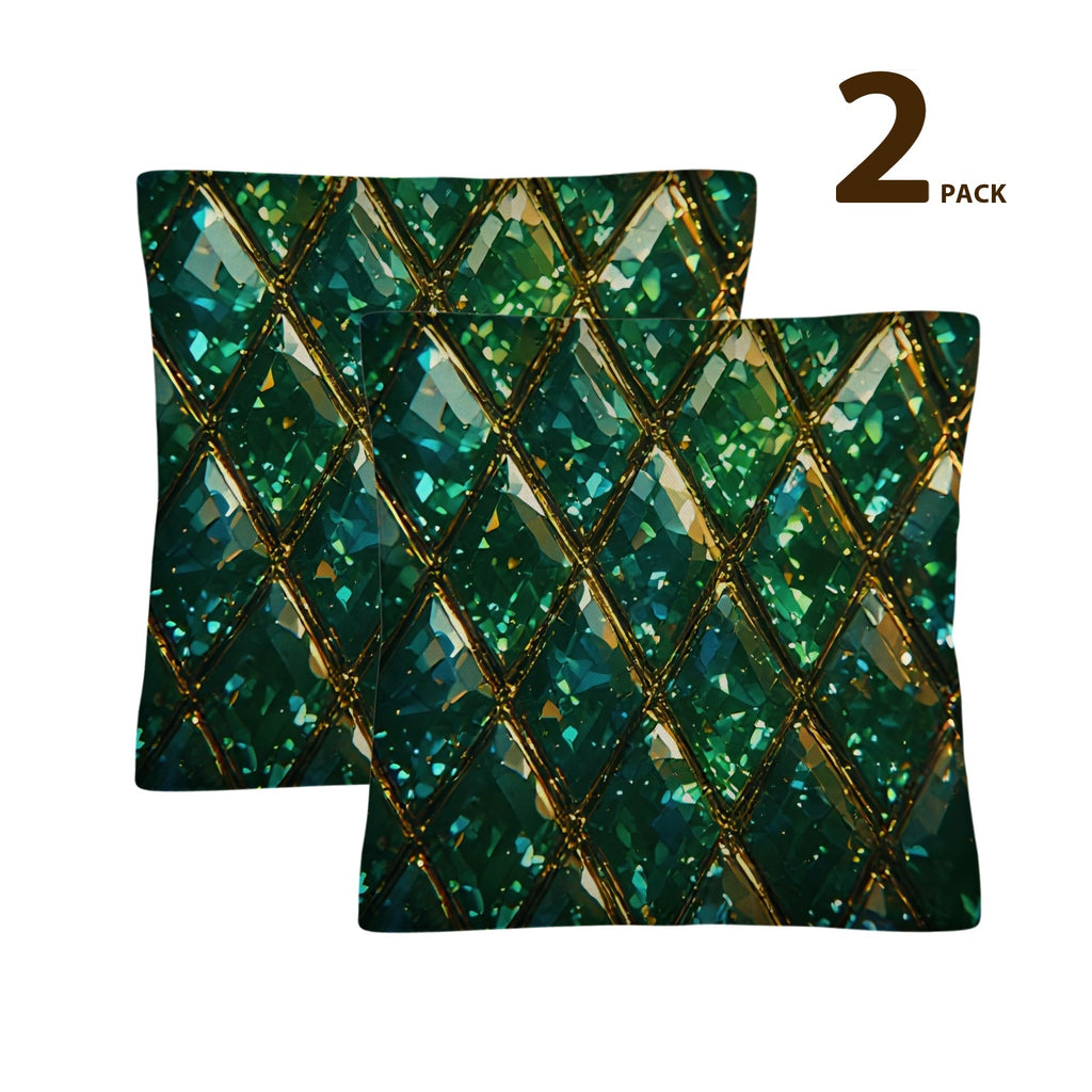 Emerald Green Throw Pillow Cover, Luxury Decorative Cushion, Jewel Tone Home Decor, Glam Sofa Accent Pillow, Elegant Gift for Her