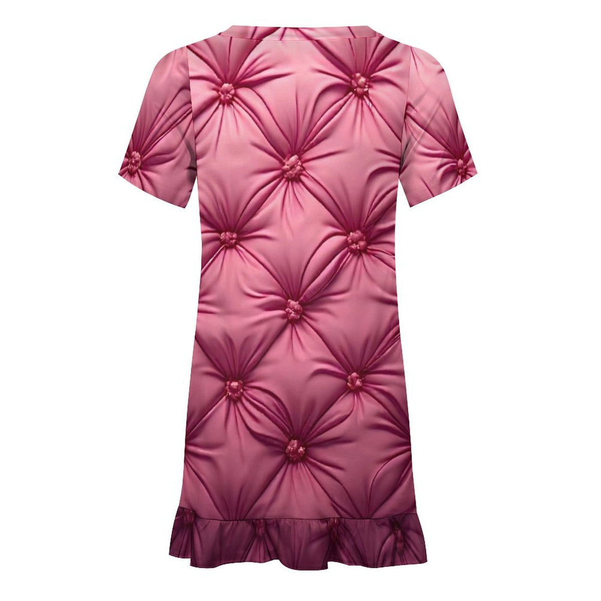 Zuri | Girls Rose Pink Petal Ruffle Dress