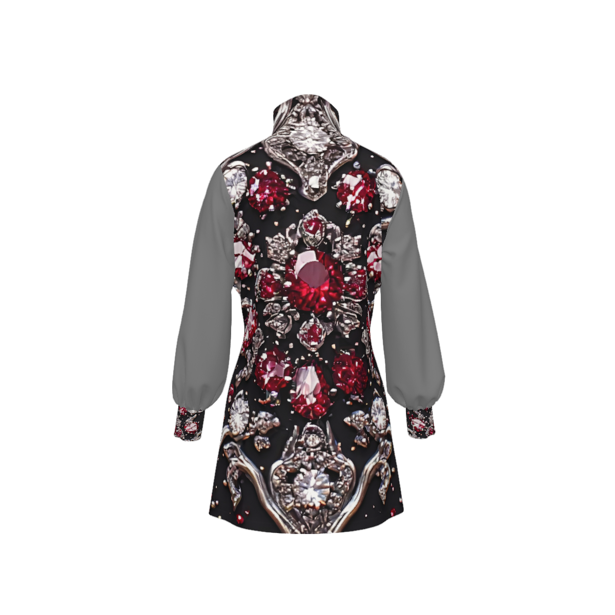Luxury Executive Dress for Women | Black and Ruby Office Dress | Elegant Business Fashion | Corporate Chic Midi Dress | Statement Workwear