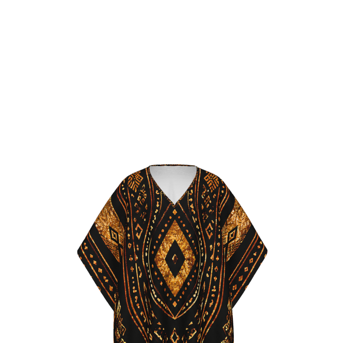 Khalil Black Gold African Inspired Kaftan, Luxury Men’s Robe, African Print Long Robe, Men’s Statement Loungewear, Cultural Wear