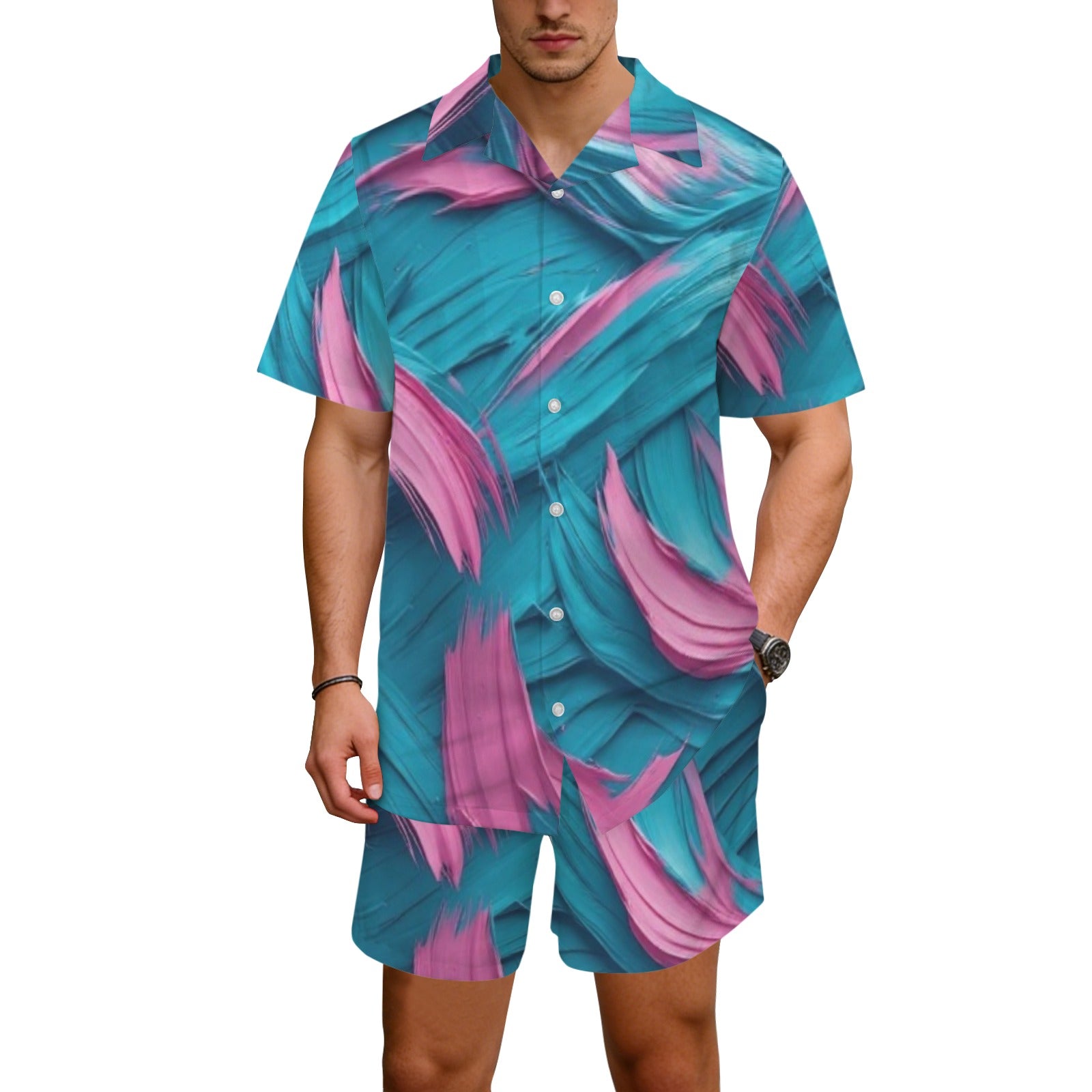 Men turq set Men's Hawaiian Shirt & Set