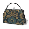 uxury Vintage Frame Handbag | Emerald & Gold Designer Purse | Elegant Top Handle Crossbody Bag | Women's Statement Handbag | Iyalla Designs