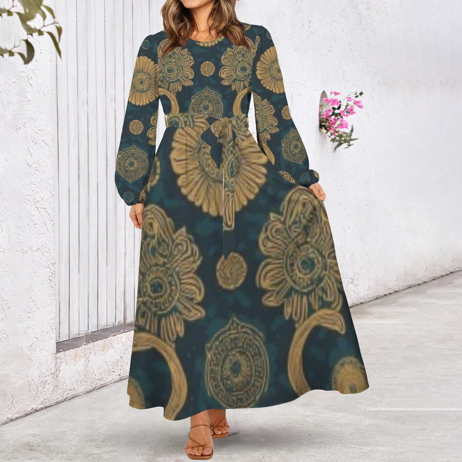 African Print Maxi Dress | Luxury Heritage Collection