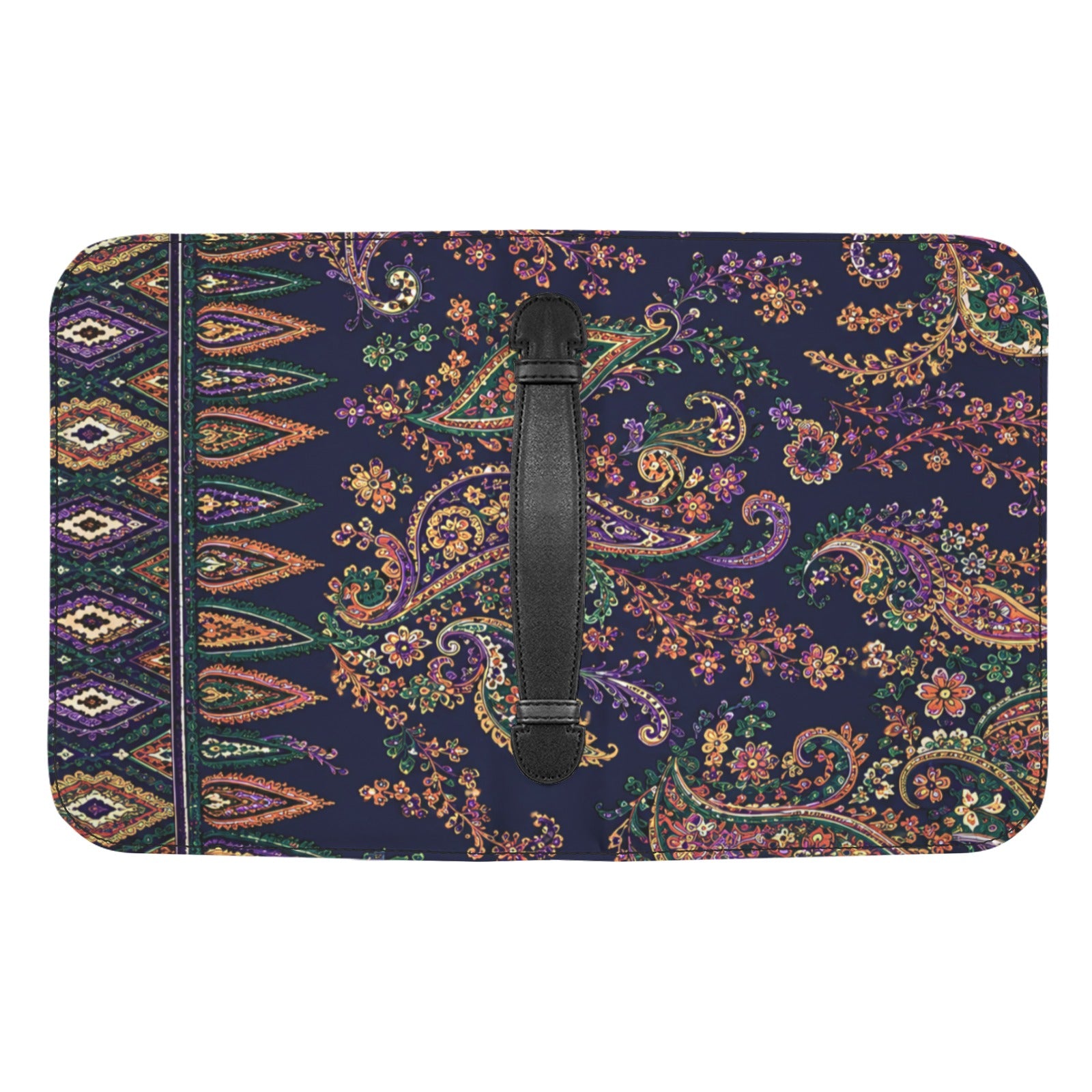Luxury Paisley Book Cover | Bible Cover with Zipper | Journal & Planner Organizer | Fabric Book Sleeve | Iyalla Designs