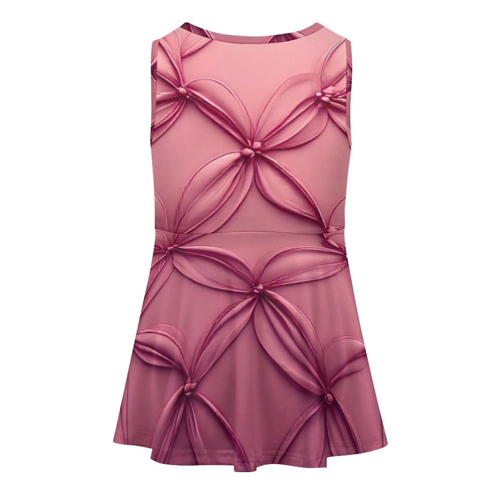 Amari Pink Petal Girls Dress | Elegant Floral A-Line Dress | Girls Special Occasion Dress | Iyalla Designs