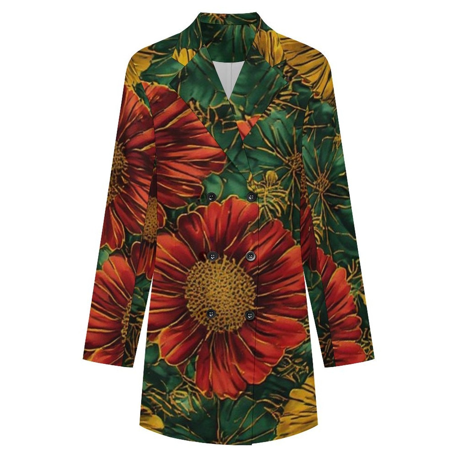 Imani | Women's Floral Double-Breasted Blazer Dress