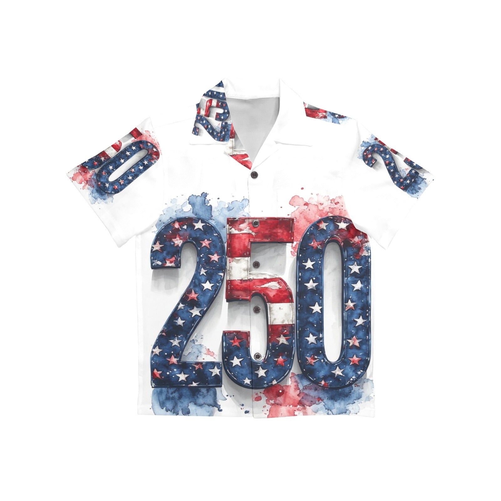 Boys America 250 Button-Up Shirt | Patriotic Kids Fourth of July Shirt | USA 250th Anniversary Outfit | Matching Family Independence Day Top
