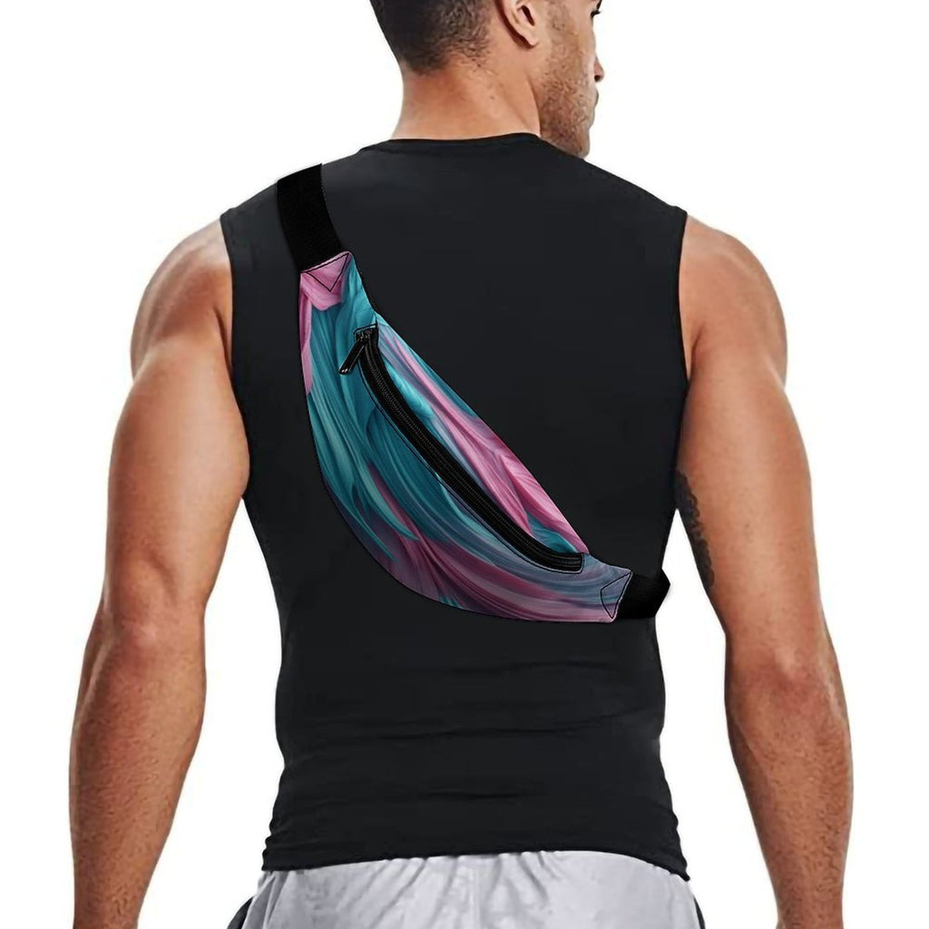 Pink Abstract Design Fanny Pack