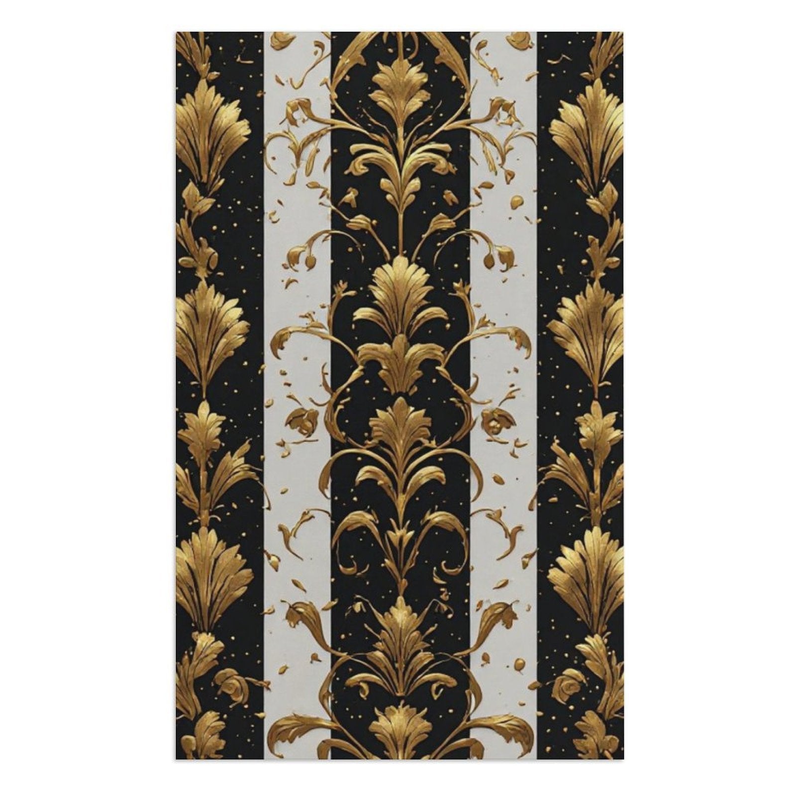 Black Gold Design Beach Towel (130x80 cm)