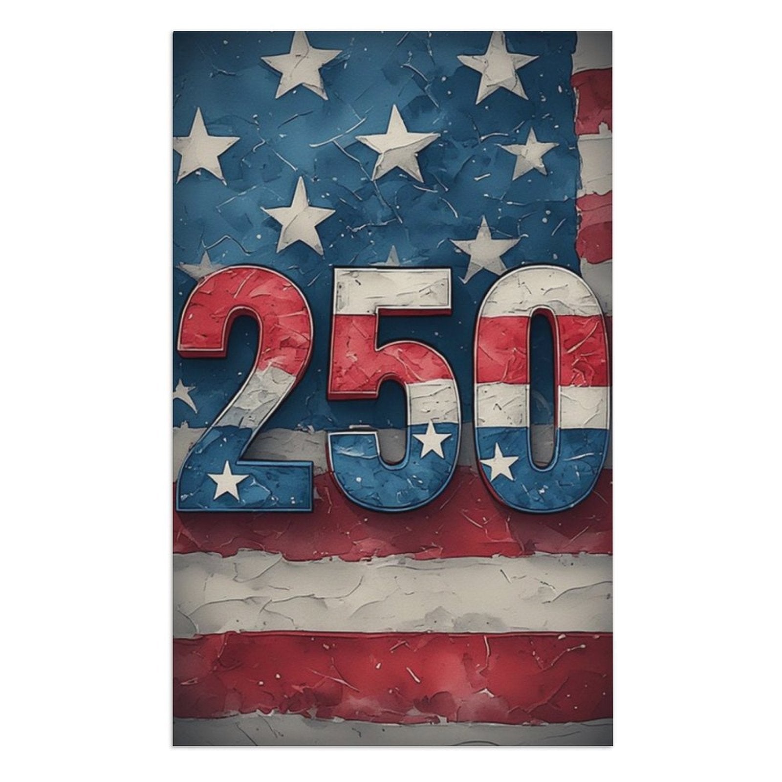 250TH USA Flag Design Beach Towel (130x80 cm)