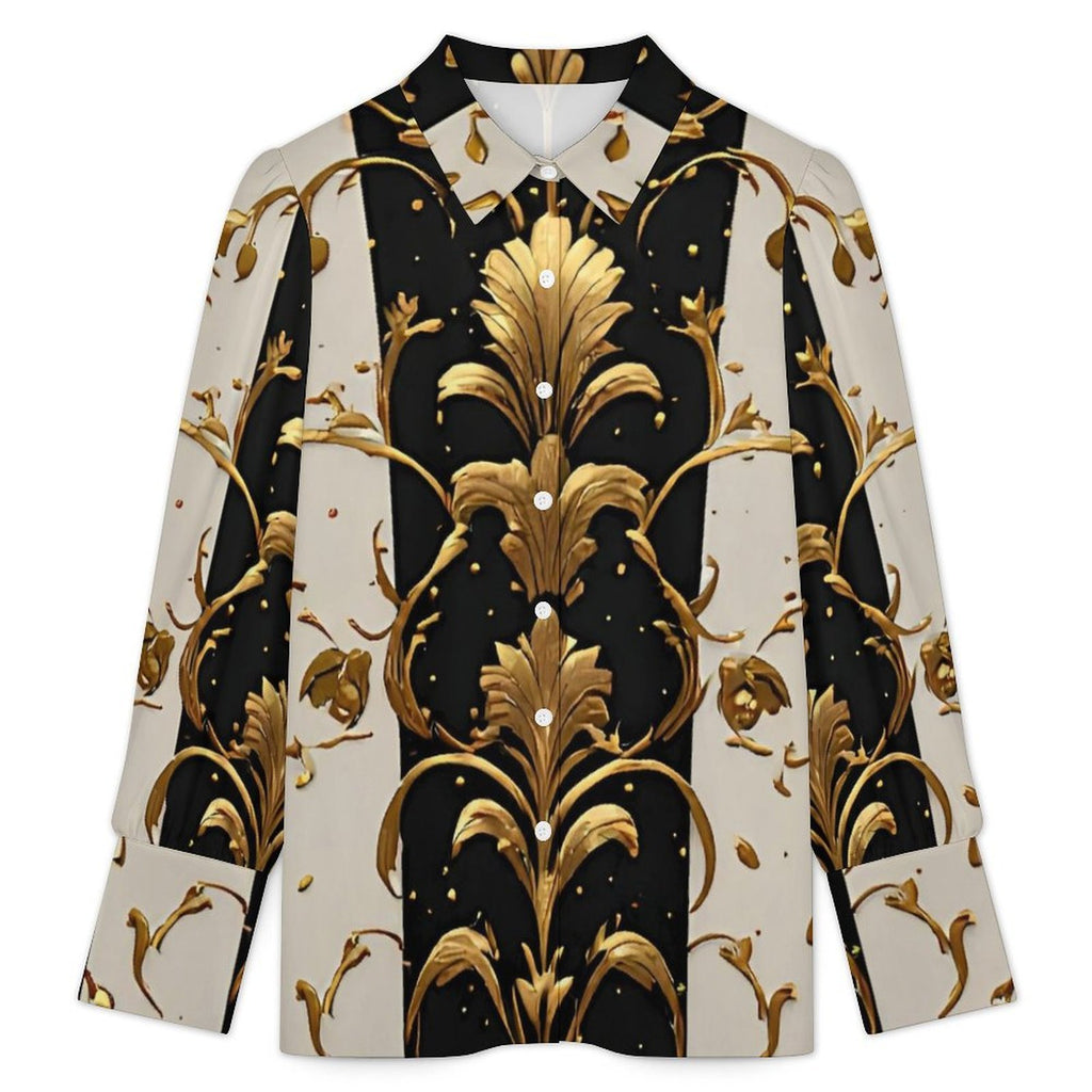 Design Women's Long Sleeve Lantern Sleeve Shirt